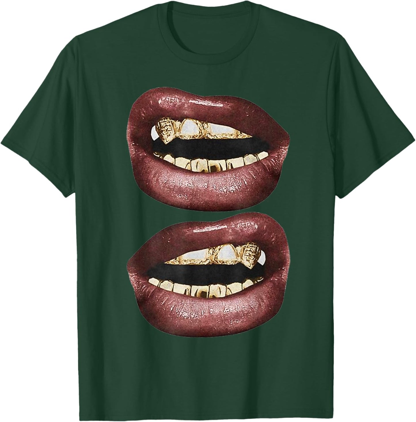 Y2K Lips T-Shirt - T-Shirt | Forest