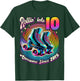 Birthday Roller Skating 10th Girl Rollin into 10 Skate Party T-Shirt - T-Shirt | Forest