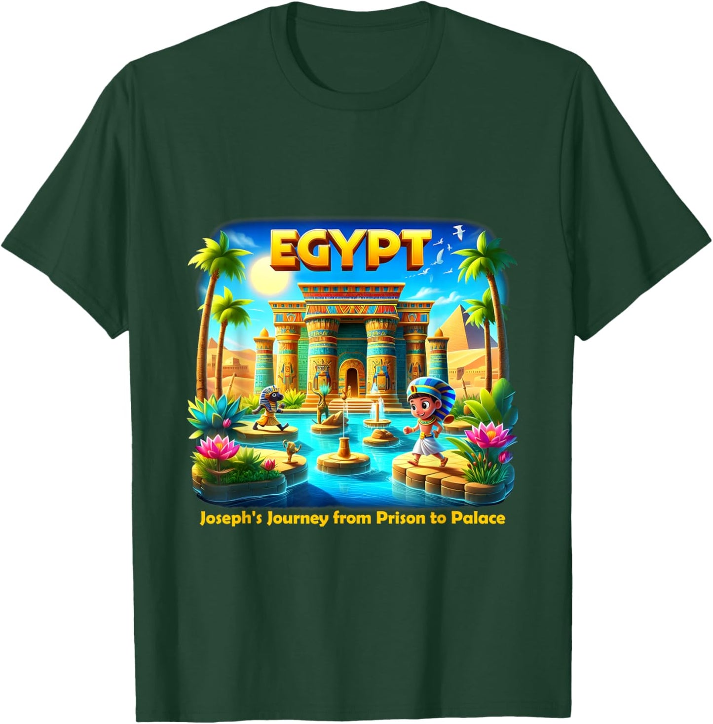 VBS 2025 Camp Youth Trip Egypt Adventure Kids T-Shirt - T-Shirt | Forest