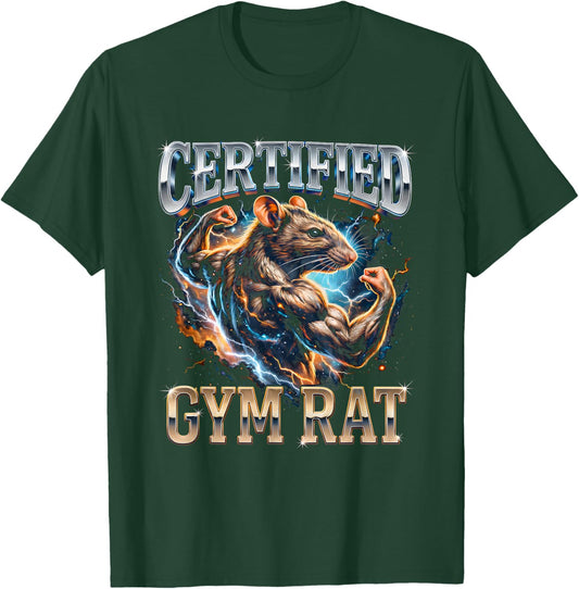 Certified Gym Rat Funny Women T-Shirt - T-Shirt | Forest