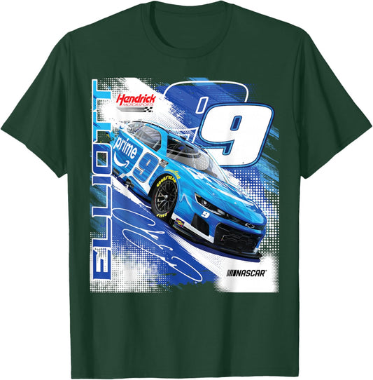NASCAR - Chase Elliott #9 Prime - Hendrick Motorsports T-Shirt - T-Shirt | Forest