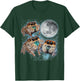 Jumping Spider Lover Galaxy Moon Three Jumping Spiders T-Shirt - T-Shirt | Forest