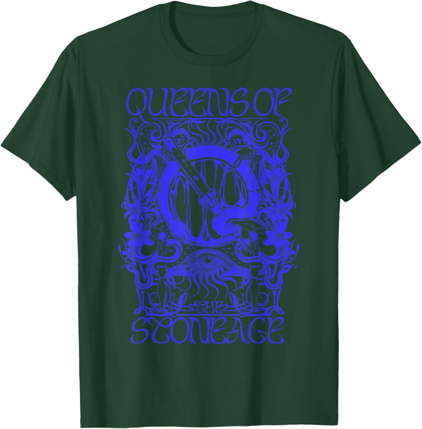 Official Queens of The Stone Age Illustrated T-Shirt - T-Shirt | Forest