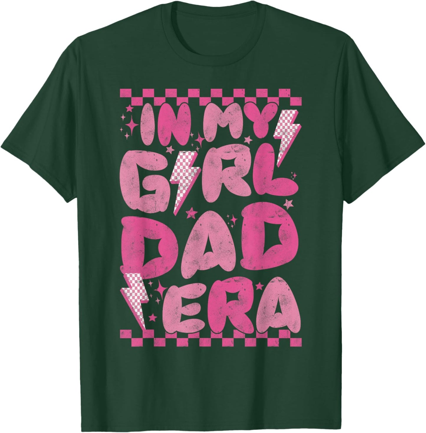 Funny In My Girl Dad Era Fathers Day 2024 retro T-Shirt - T-Shirt | Forest