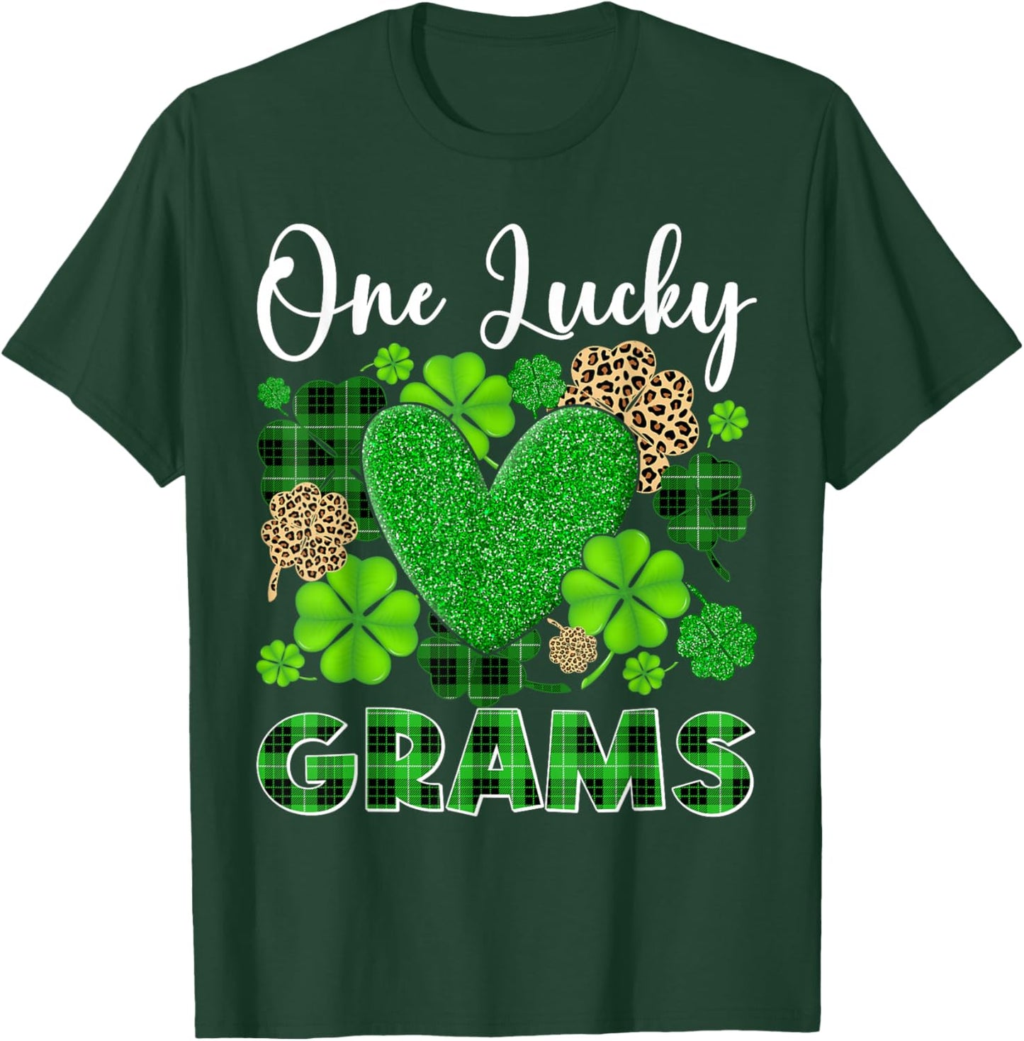 Happy St Patricks Day One Lucky Grams T-Shirt - T-Shirt | Forest