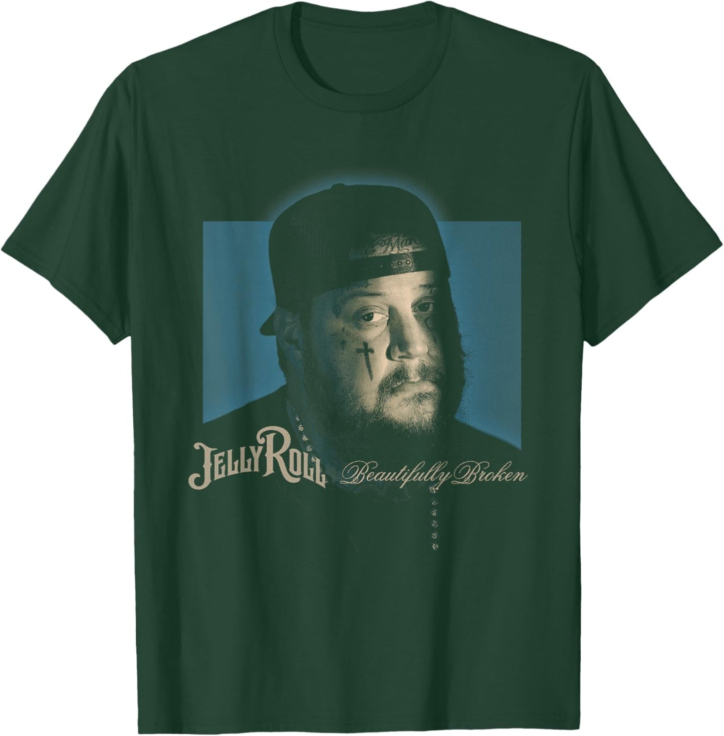 Jelly Roll - Beautifully Broken Portrait T-Shirt - T-Shirt | Forest