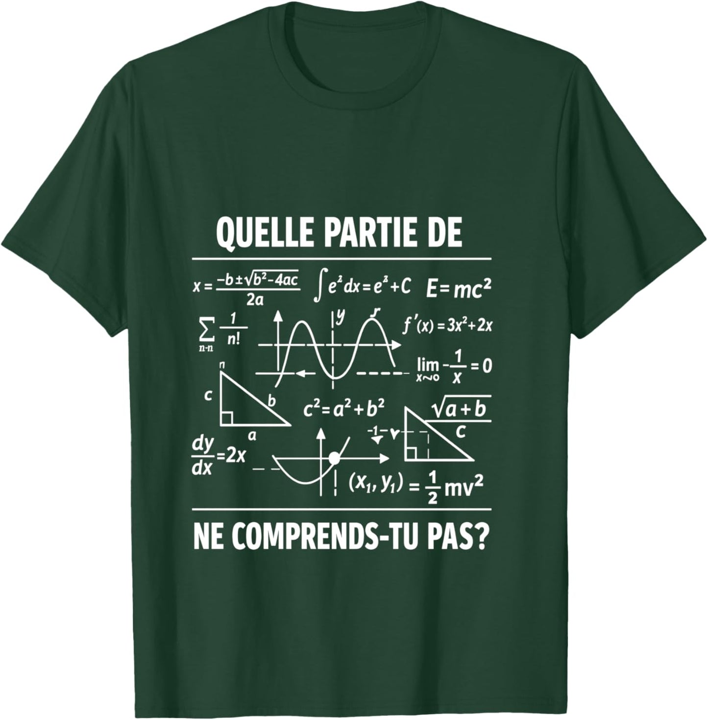 Prof De Maths Humour Cadeau Mathématicien Drôle Manche Longue T-Shirt - T-Shirt | Forest