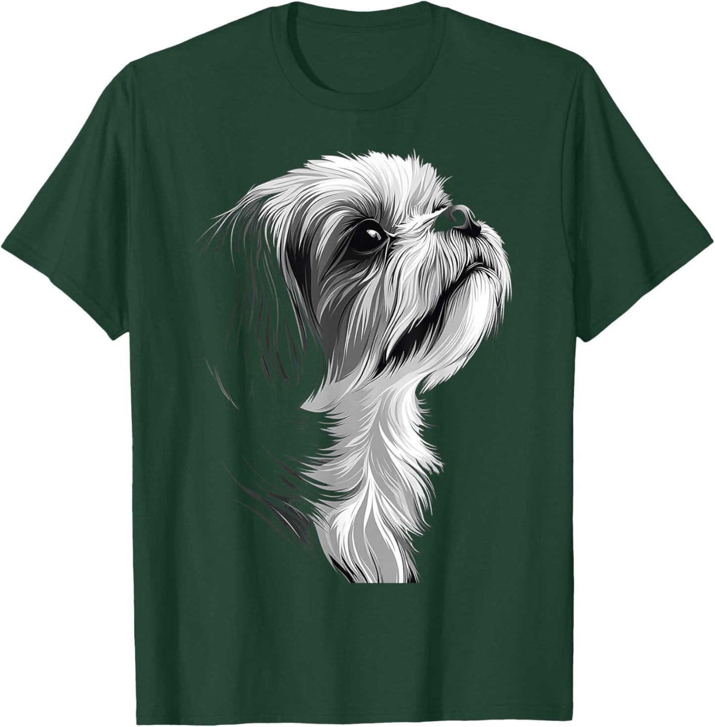 Shih Tzu Dog Graphic Pet Art Shih Tzu T-Shirt - T-Shirt | Forest