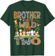 Brother of The Wild & Two 2nd Birthday Boy Safari Jungle T-Shirt - T-Shirt | Forest