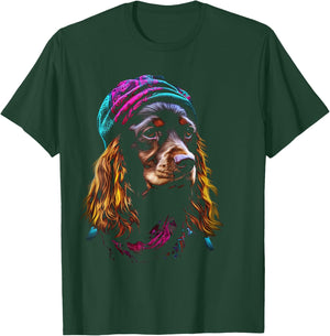 Cocker Spaniel Graphic Pet Art Dog Cocker Spaniel Women Kids T-Shirt - T-Shirt | Forest
