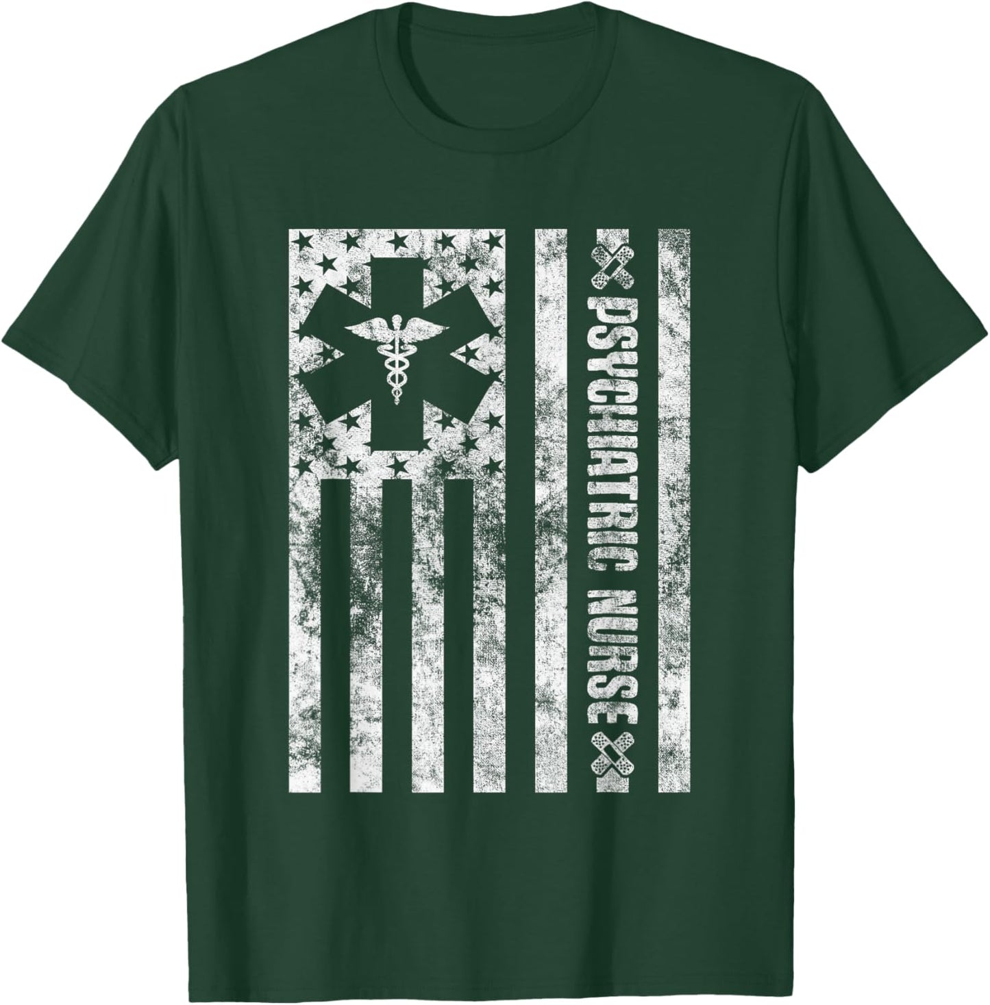 Psychiatric Nurse PMHNP Mental Health Nursing RN Psych Nurse T-Shirt - T-Shirt | Forest