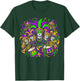 Karneval-Kostüm Ersatz Partner Lustig Mardi Gras Mask Crew T-Shirt - T-Shirt | Forest