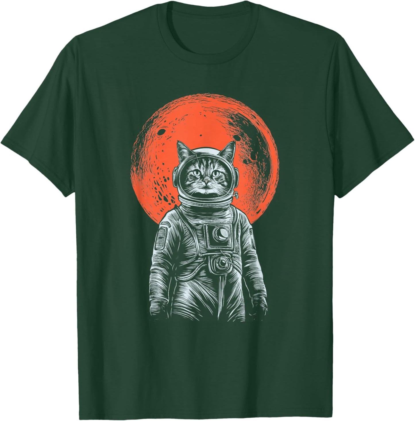 Space Cat Astronaut Cat Good Luck Cat Vintage Women T-Shirt - T-Shirt | Forest