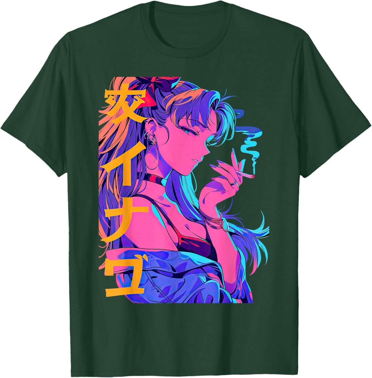 Waifu Anime Horror Girl Aesthetic T-Shirt - T-Shirt | Forest