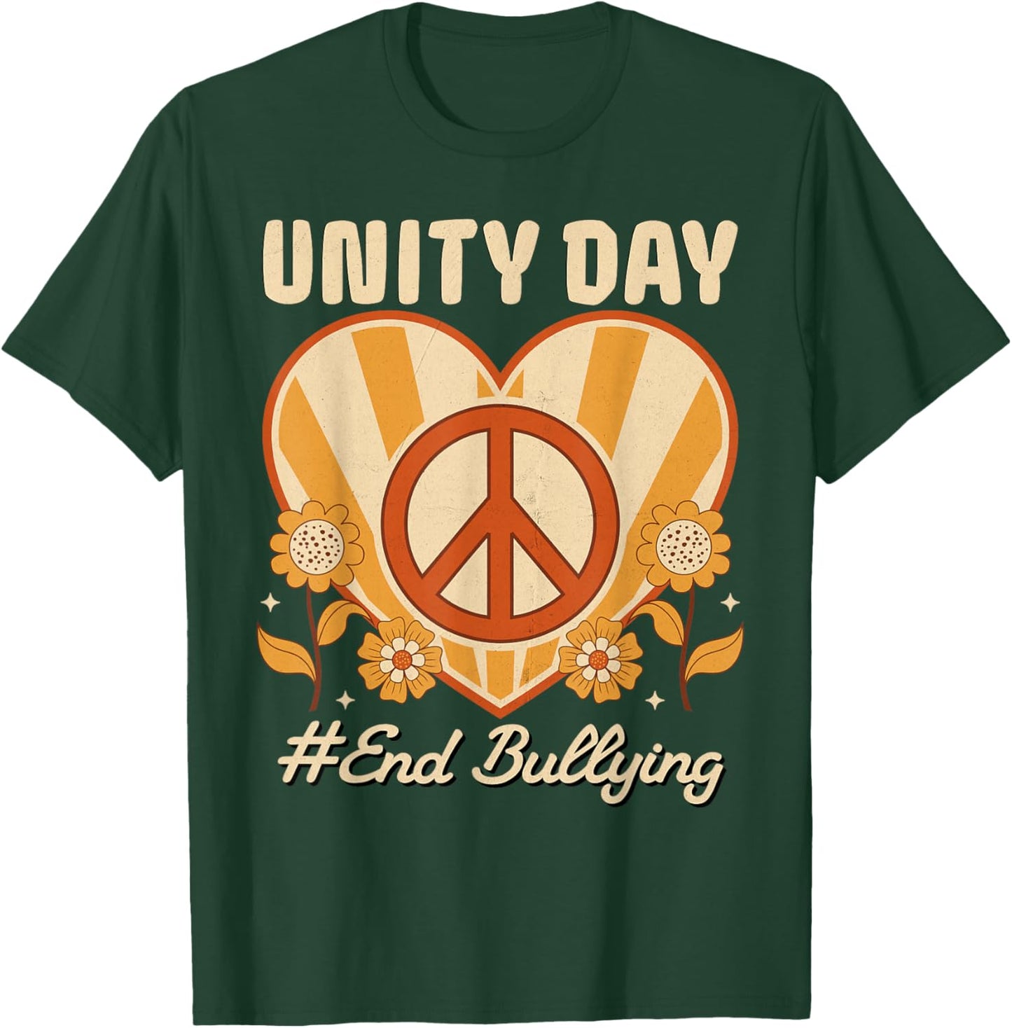 Unity Day Orange Anti Bullying Kindness For Kids teachers T-Shirt - T-Shirt | Forest