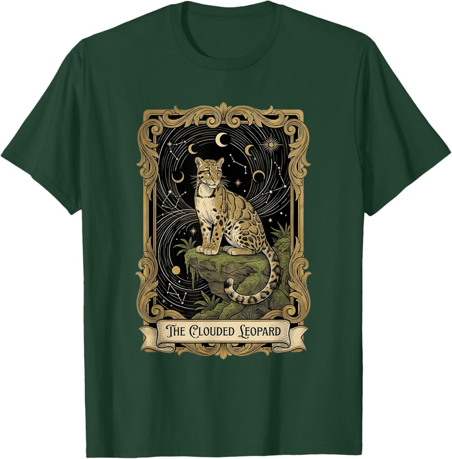 Clouded Leopard Tarot T-Shirt - T-Shirt | Forest