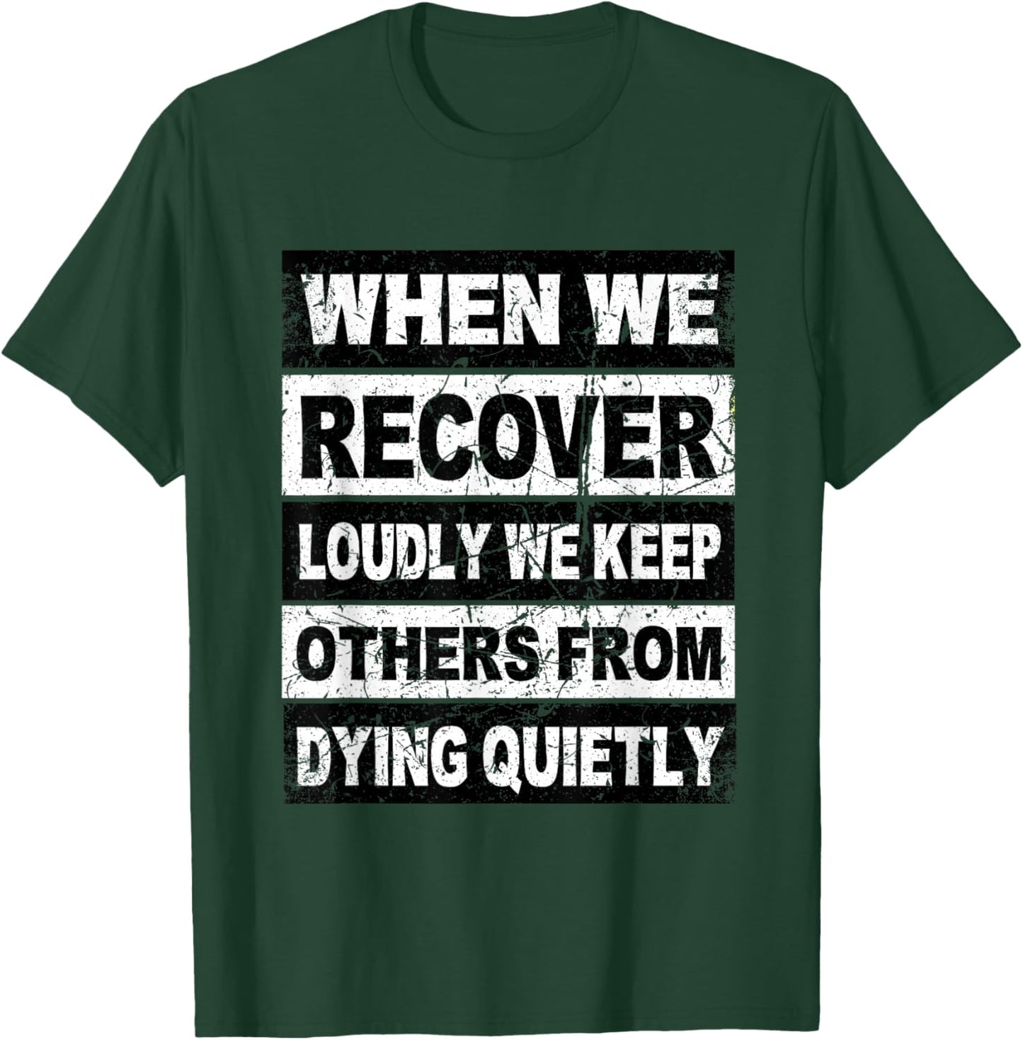 Retro Addiction Recovery Shirts Narcotics Anonymous Sobriety T-Shirt - T-Shirt | Forest