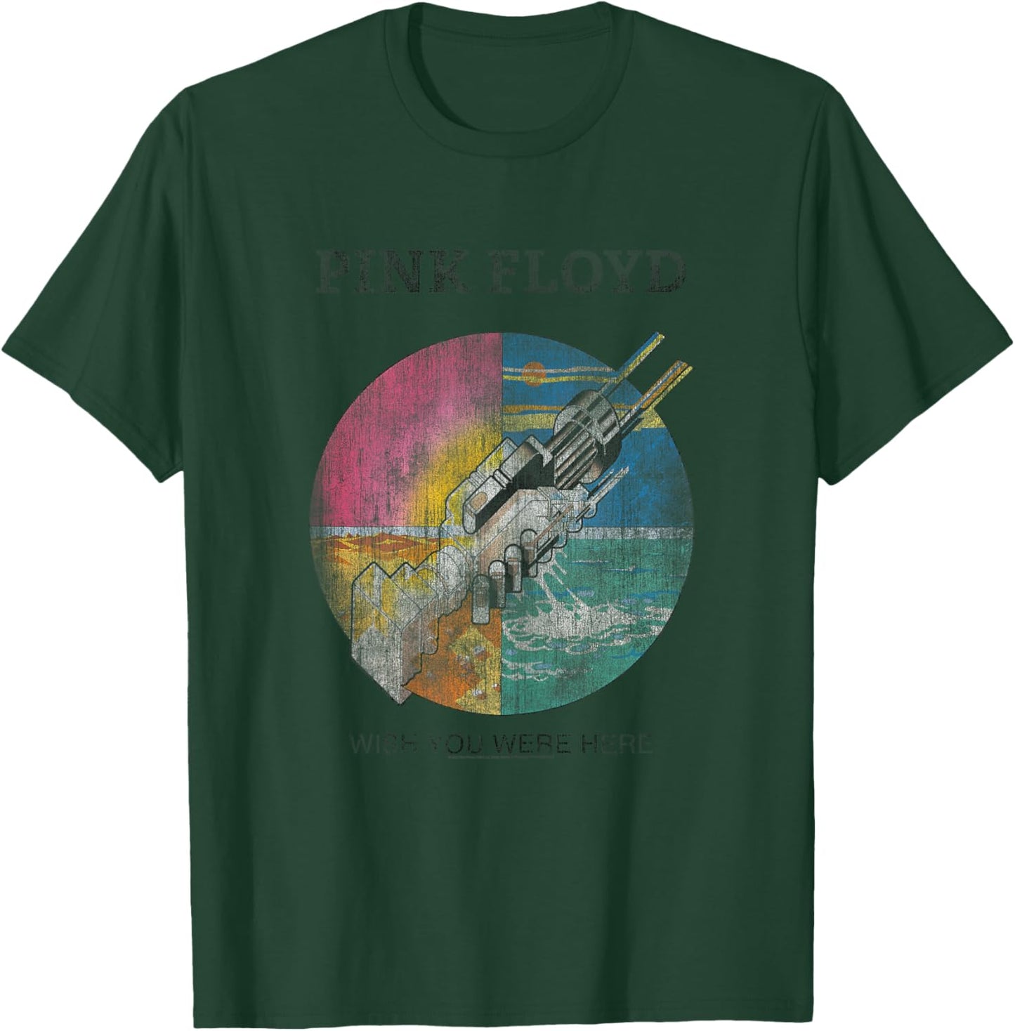 Official Pink Floyd Prog Rock Wish You Were Here Ladies T-Shirt - T-Shirt | Forest
