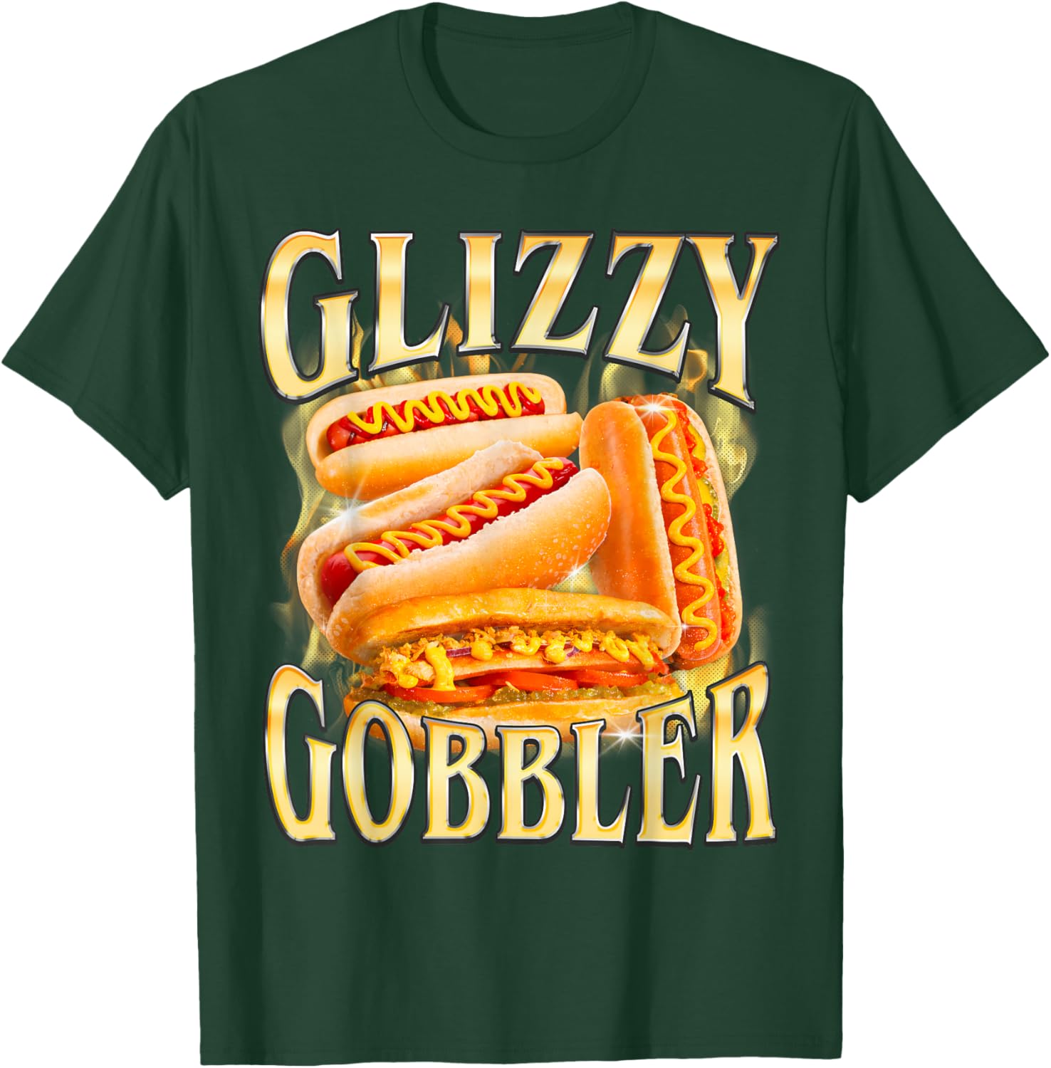 Funny Glizzy Gobbler Meme Hilarious Hot Dog Glizzy Lovers T-Shirt - T-Shirt | Forest