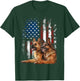 Vintage Patriotic German Shepherd American Flag 4th of July T-Shirt - T-Shirt | Forest