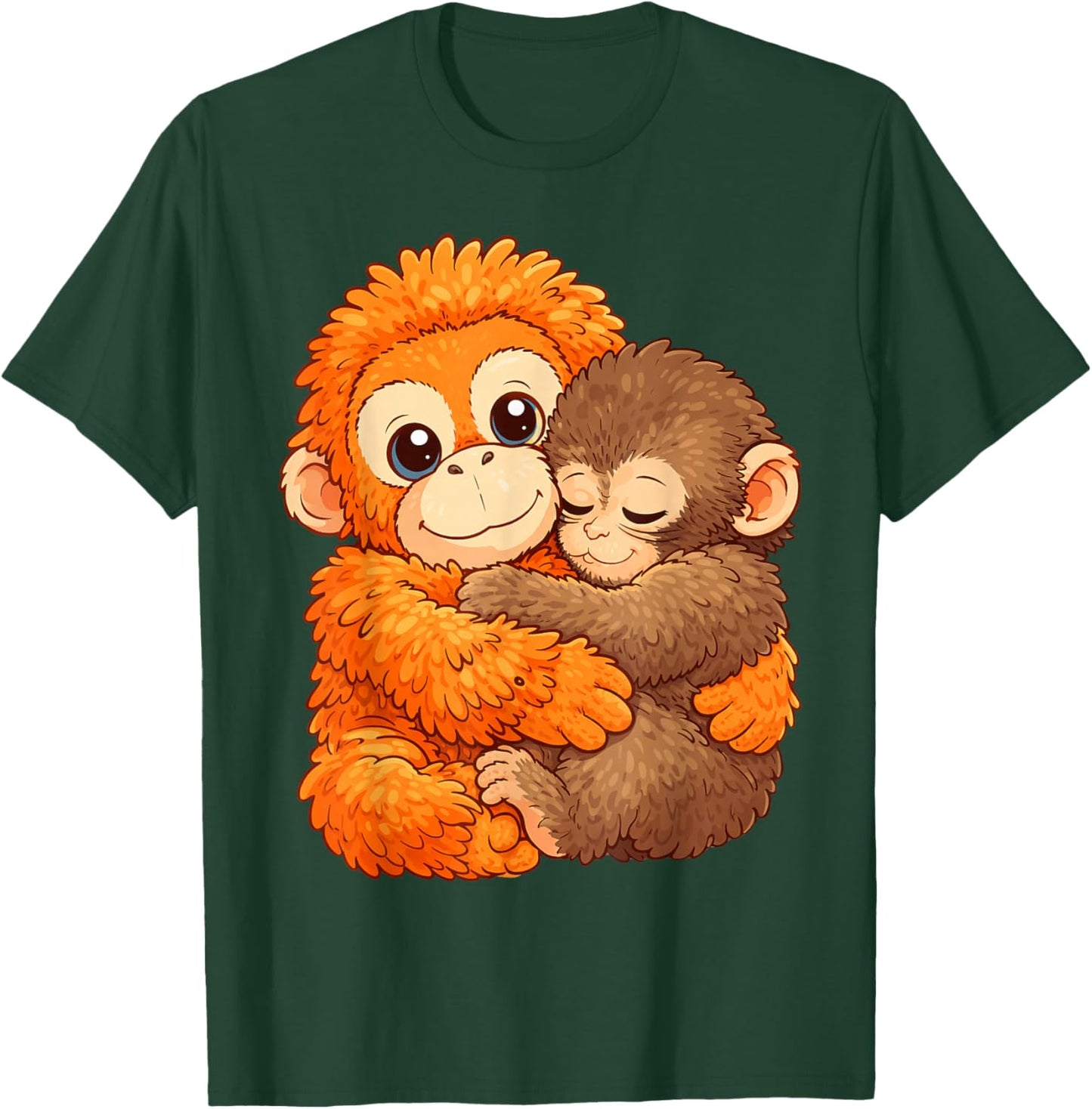 Punch The Monkey Holding Macaque Plush Toy Adorable Cute T-Shirt - T-Shirt | Forest