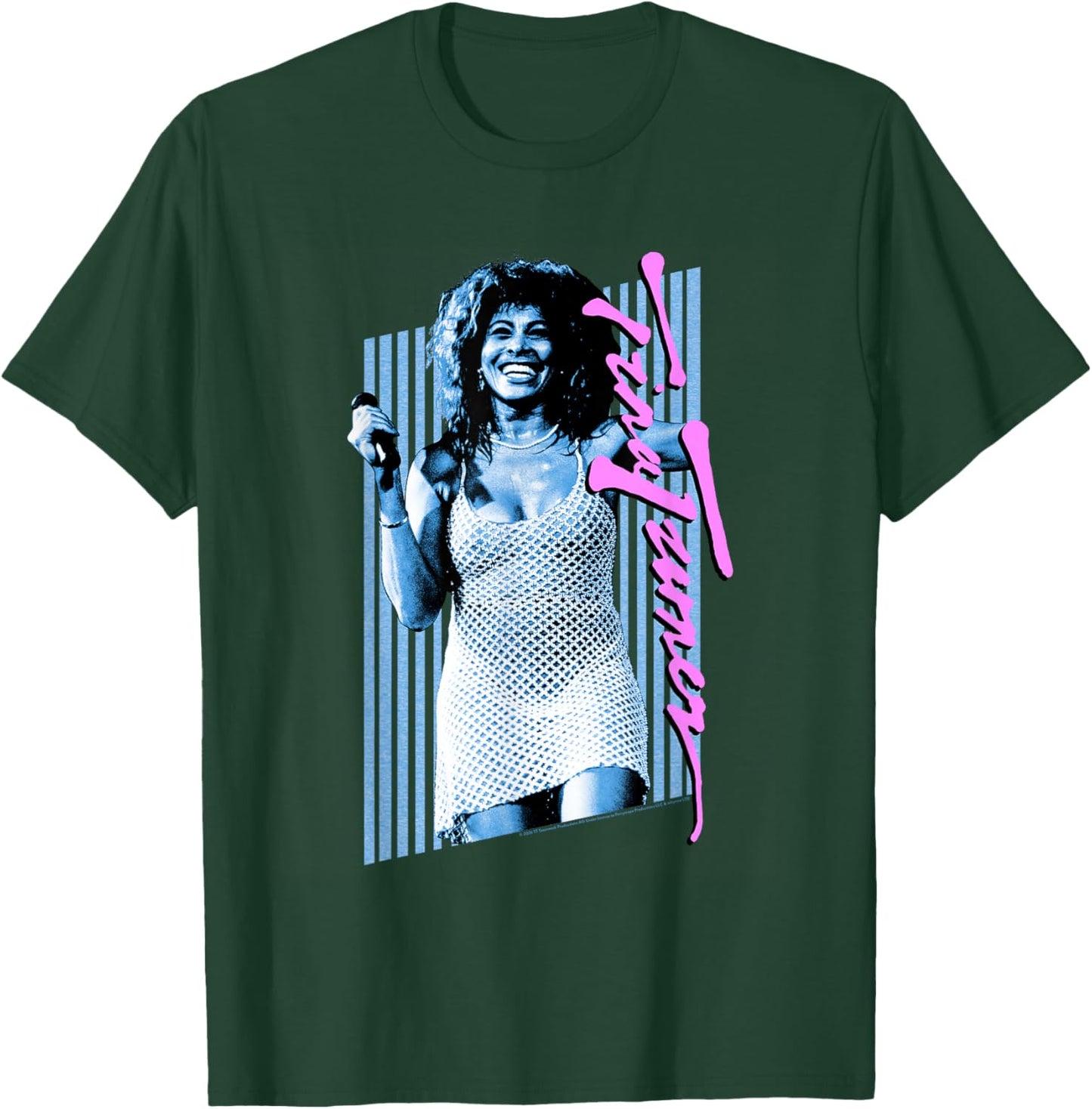 Tina Turner Blue Stripes T-Shirt - T-Shirt | Forest