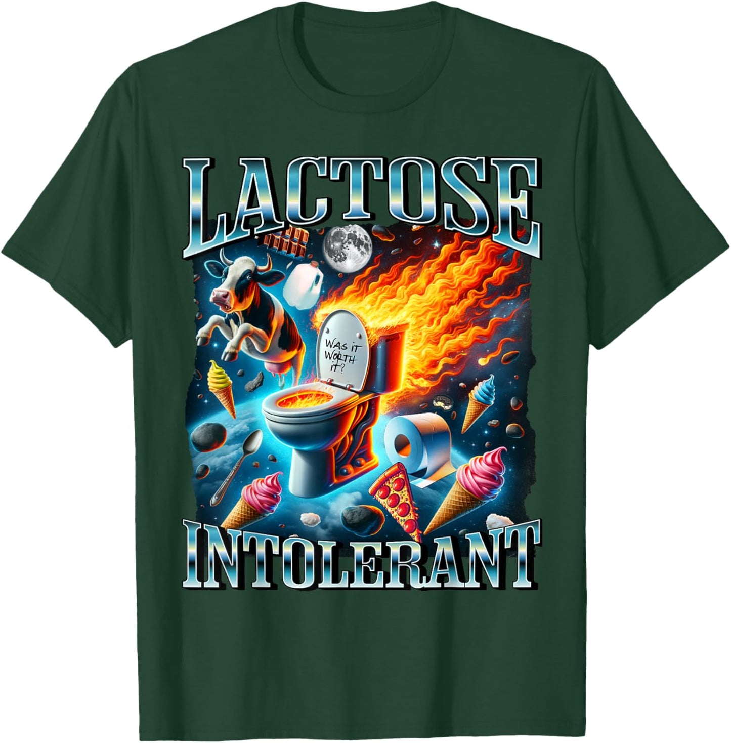 Lactose Intolerant Shirt, Funny Sarcasm Oddly Specific Meme T-Shirt - T-Shirt | Forest
