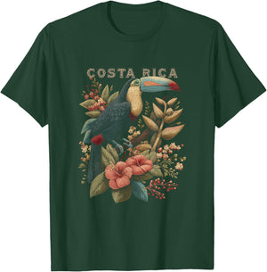 Costa Rica Pura Vida Holiday Shirt Vintage Toucan T-Shirt - T-Shirt | Forest