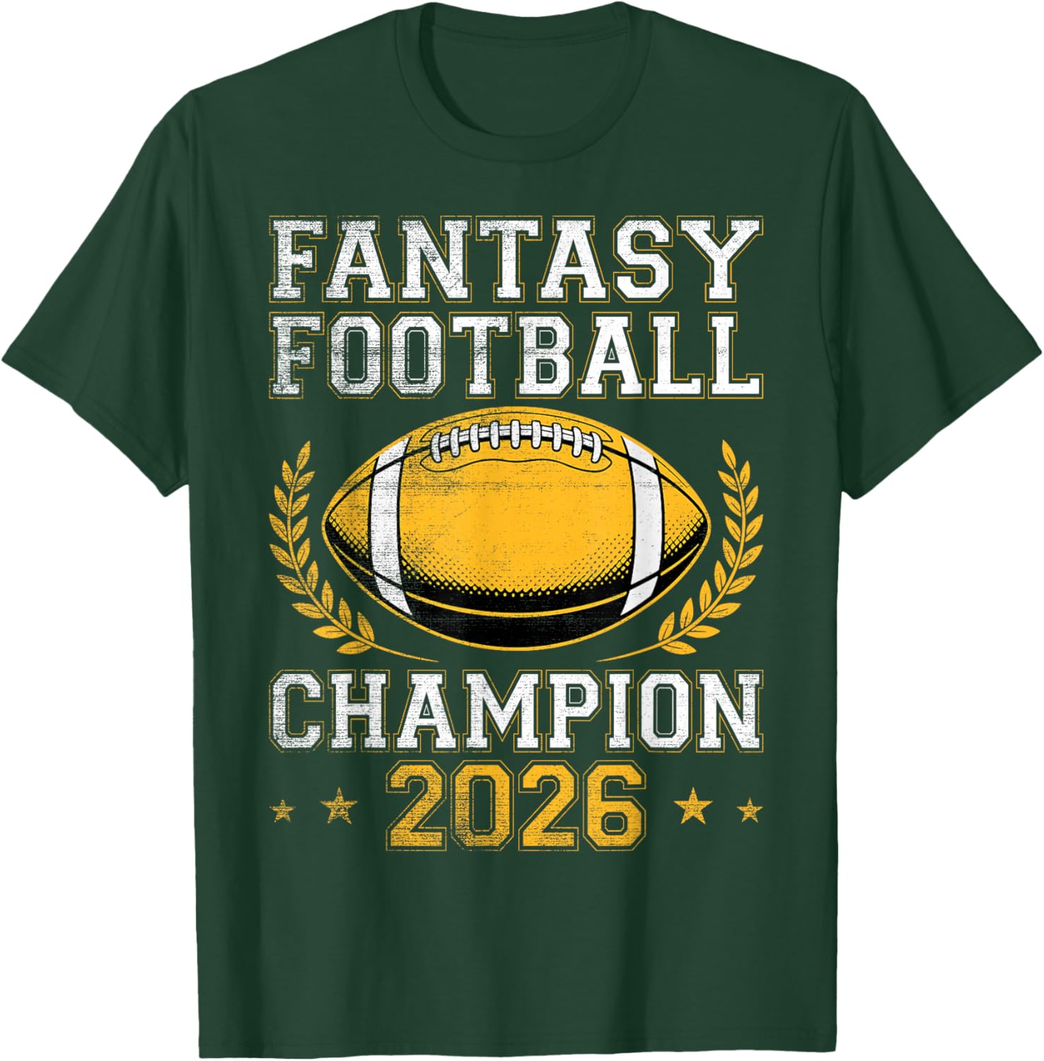 Fantasy Football Champion 2026 - Trophy Winner Champ T-Shirt - T-Shirt | Forest