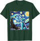 Poodle Starry Night Shirt Van Gogh Painting Poodle Dog Lover Men Women Kids T-Shirt - T-Shirt | Forest