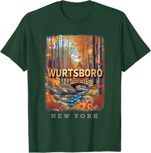 Wurtsboro New York NY Nature's Trail SD169 T-Shirt - T-Shirt | Forest