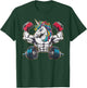 Unicorn Powerlifting Weightlifting Gym Strongman Deadlifts T-Shirt - T-Shirt | Forest