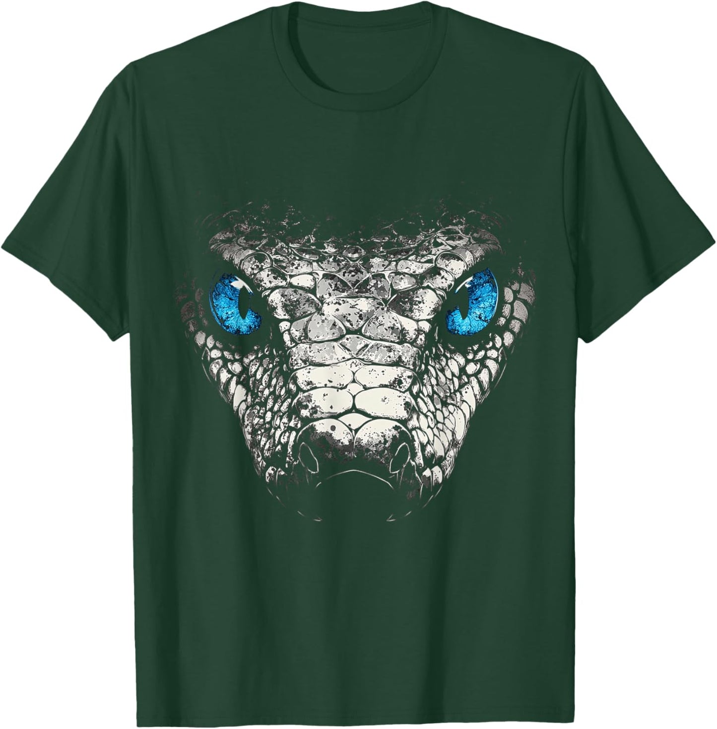 Snake Animal Motif Blue Eyes Art Snake T-Shirt - T-Shirt | Forest