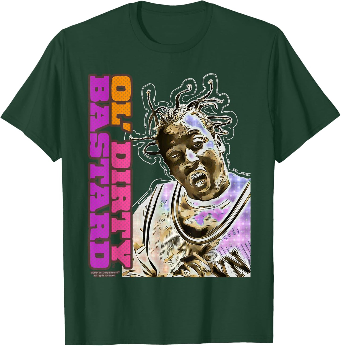 ODB Ol Dirty Ba--ard Icon Retro Comic Hip Hop Gangsta Rap T-Shirt - T-Shirt | Forest