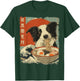 ボーダー・コリー Border Collie Dog Vintage Ramen Japanese Noodles T-Shirt - T-Shirt | Forest
