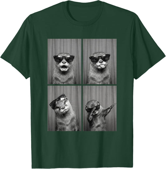 Otter PhotoBooth Sonnenbrille Lustiger Dab Otter-Liebhaber T-Shirt - T-Shirt | Forest