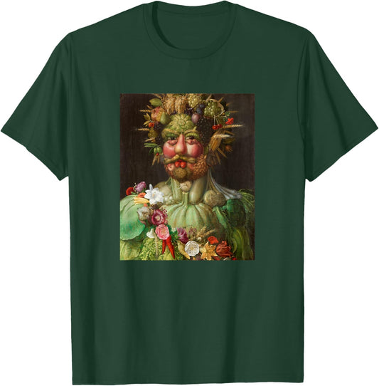 Archimboldo Vertumnus Fruit Face Renaissance Fine Art Funny T-Shirt - T-Shirt | Forest