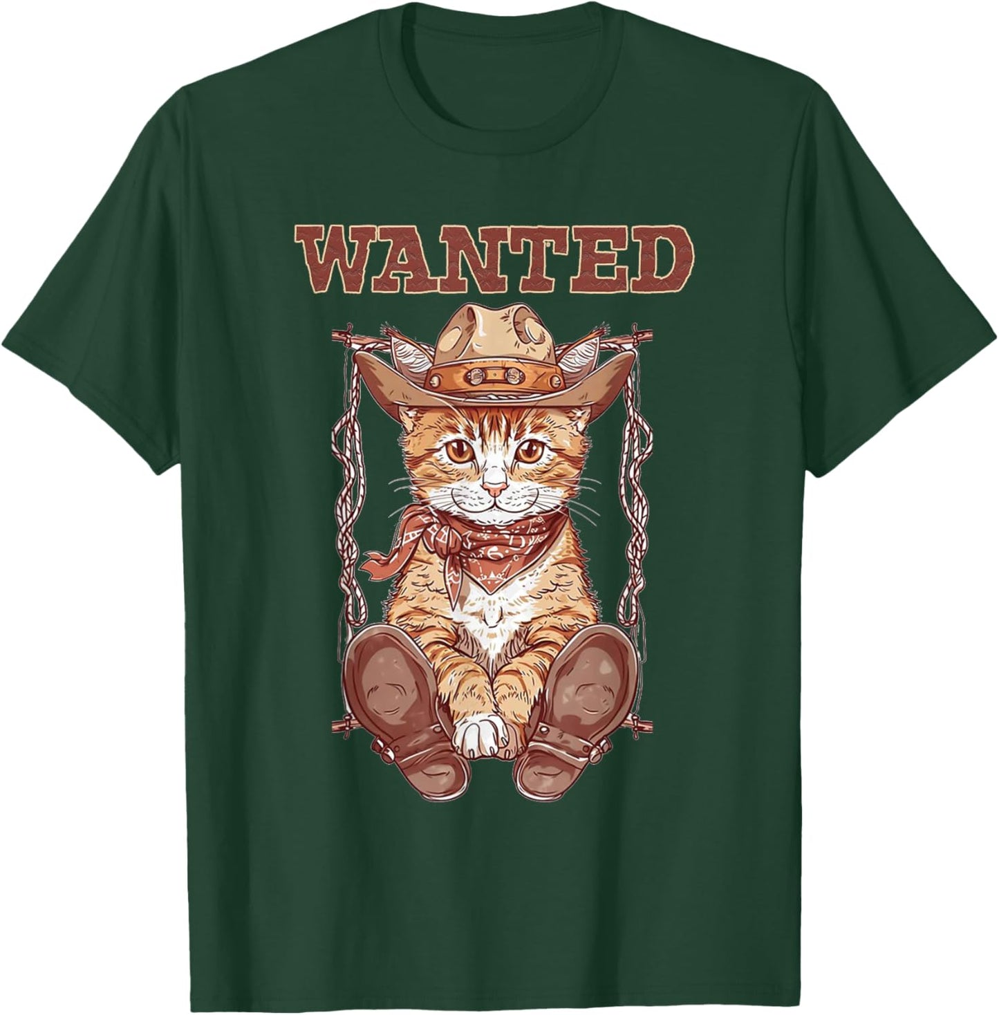 Meowdy Cat Cowboy Cat Country Western For Cat Owner T-Shirt - T-Shirt | Forest