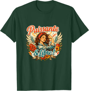 Powerful and Free Gift Women's Original Humour Birthday T-Shirt - T-Shirt | Forest
