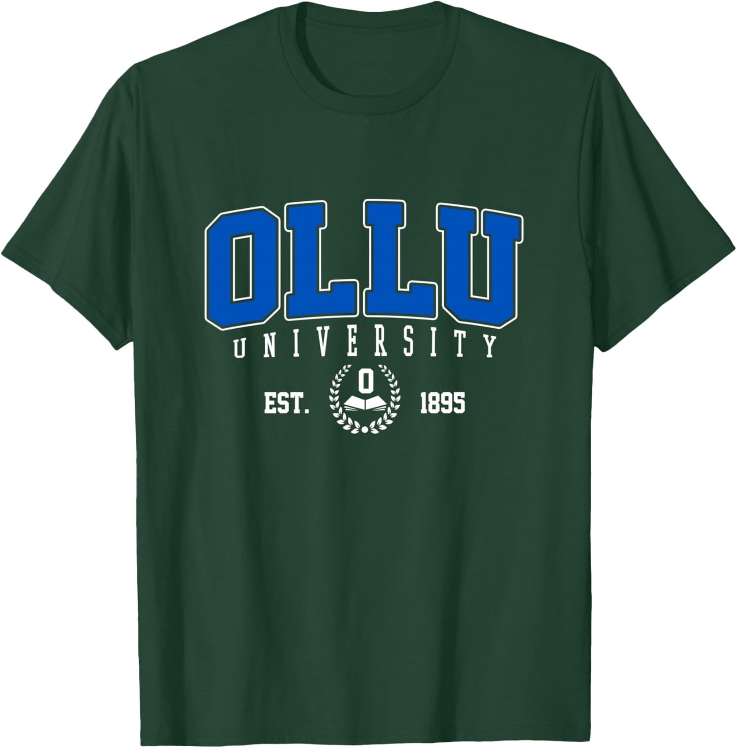 OLLU Classic Varsity Arch Collegiate Women T-Shirt - T-Shirt | Forest