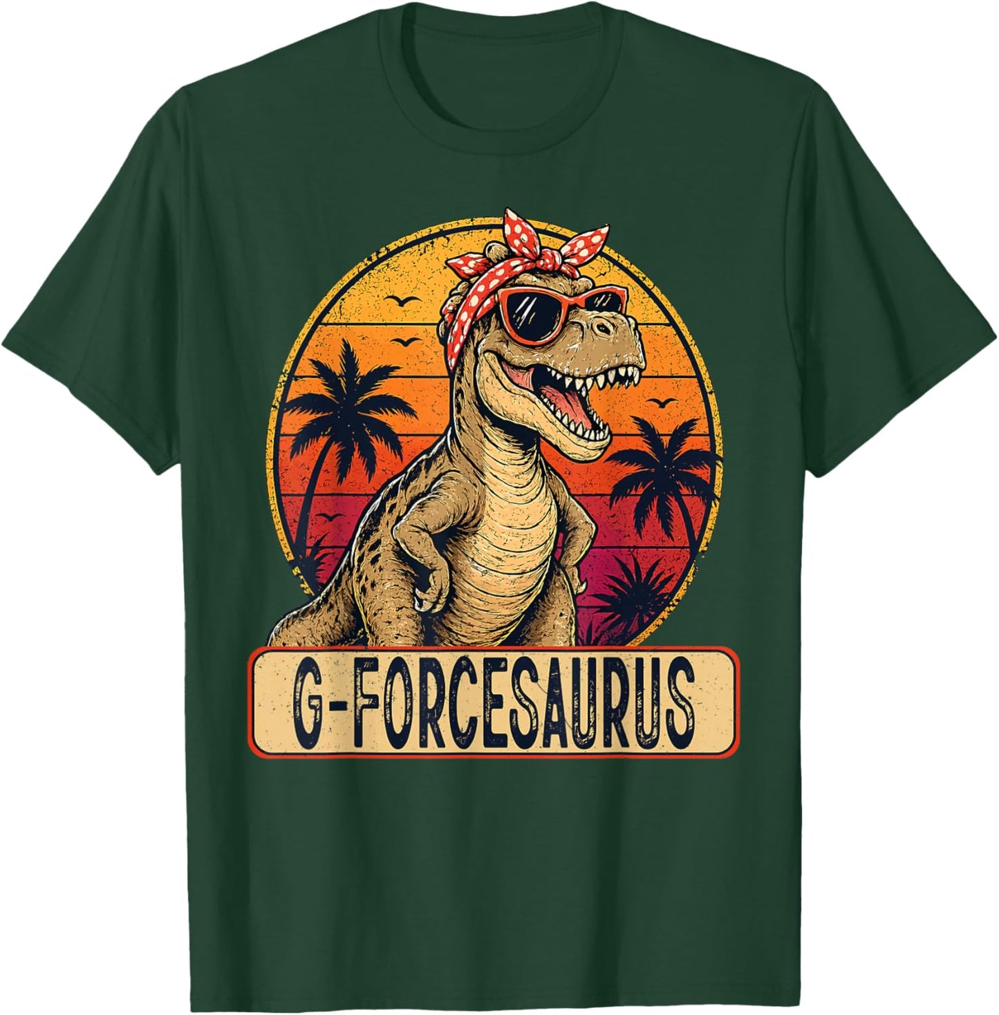 G-Force SARUS Retro Sunset Mothers Day Vintage T-Shirt - T-Shirt | Forest