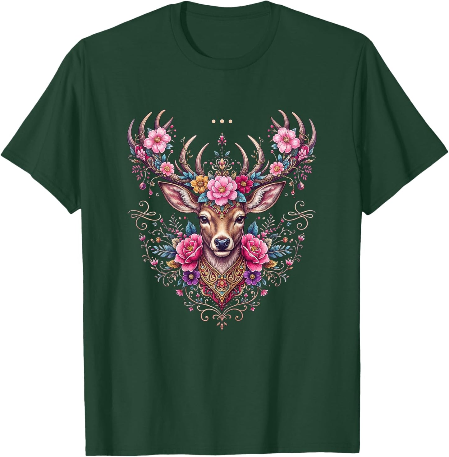 Passend für Oktoberfest Damen Trachtenshirt Dirndl Trachten T-Shirt - T-Shirt | Forest