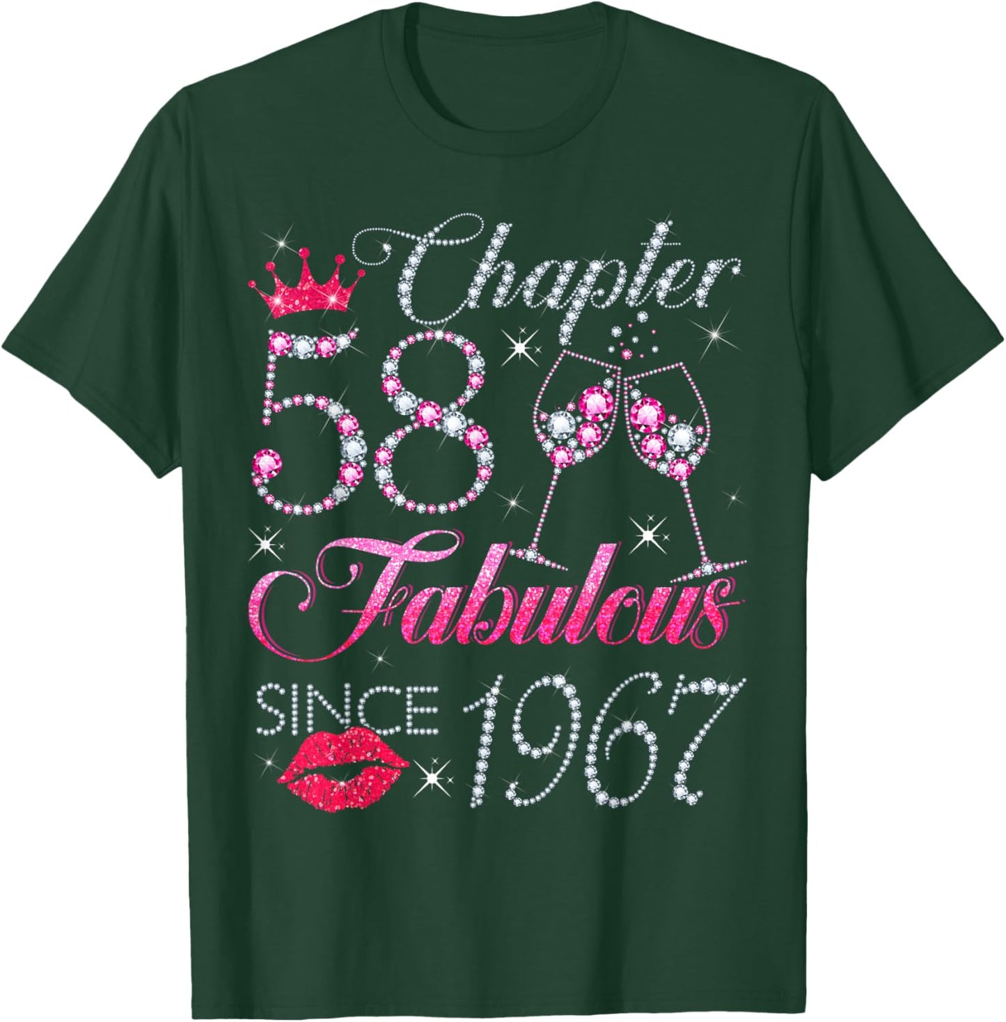 Chapter 58 Fabulous Since 1967 58Th Birthday Gift T-Shirt - T-Shirt | Forest