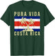 Vintage Family Vacation Costa Rica Flag Pura Vida Beach T-Shirt - T-Shirt | Forest