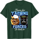 Born for Yapping Forced to Lock in Funny Meme Cute Cat T-Shirt - T-Shirt | Forest