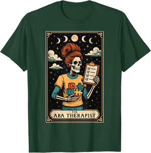 The ABA Therapist Behavior Analyst Behavior Analysis Tarot T-Shirt - T-Shirt | Forest
