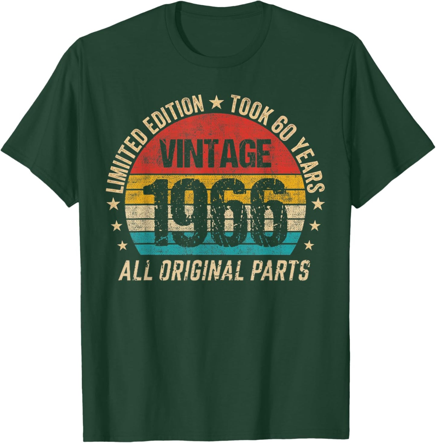 Took 60 Years Vintage 1966 60th Birthday T-Shirt - T-Shirt | Forest