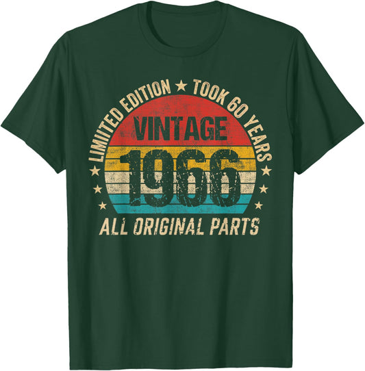 Took 60 Years Vintage 1966 60th Birthday T-Shirt - T-Shirt | Forest