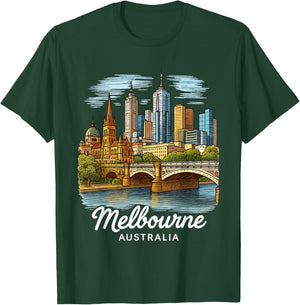 Melbourne Australia T-Shirt - T-Shirt | Forest