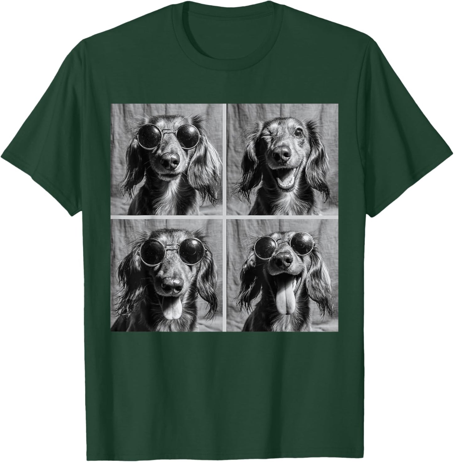 Funny Dachshund Sunglasses T-Shirt - T-Shirt | Forest